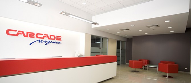 Дизайн интерьера офиса компании Carcade в Москве